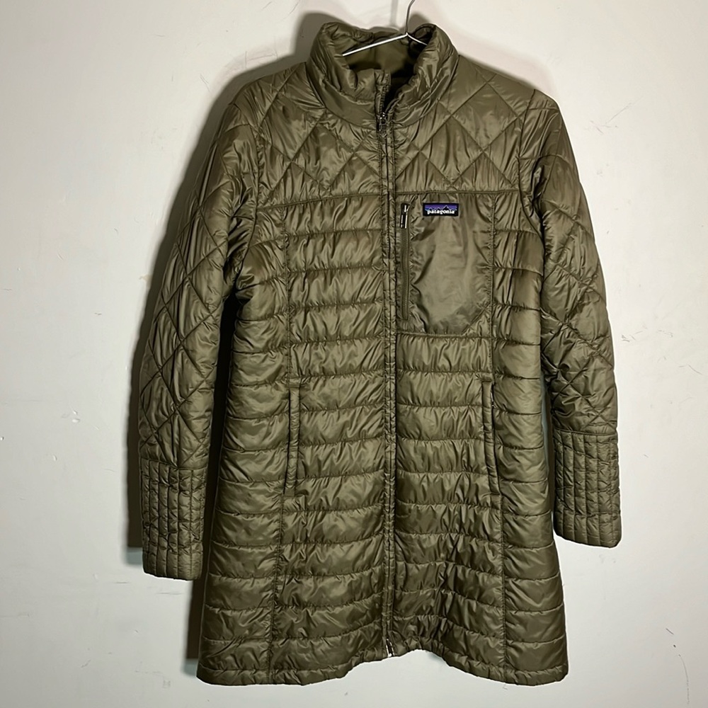 Patagonia Radalie Insulated Parka Puffer jacket Women's Sage Khaki Size Large